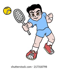Boy tennis