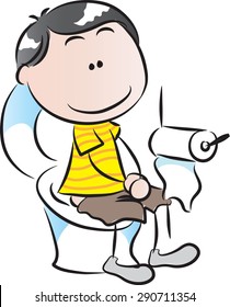 boy in the toilet