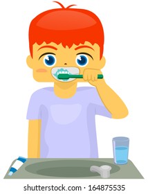 Boy with Tootbrush