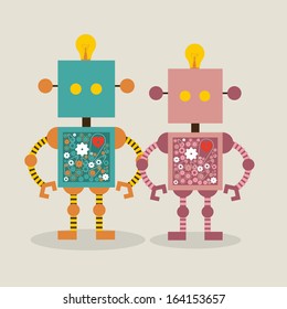 boy toys over gray background vector illustration
