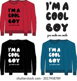 A boy T-shirt with full sleeves. 