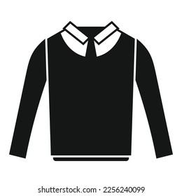Boy uniform icon simple vector. Student uniform. Suit fashion