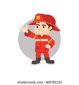 Boy using firefighter custom