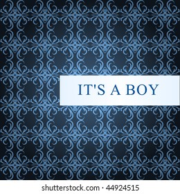 Boy vector baby card