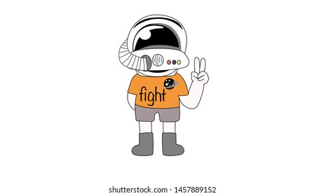 A boy vector to be an antronaut in an astronaut’s helmet, space concept, design for background, template, web header, publiser or postcard