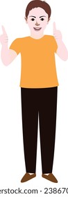 Boy vector design on white background