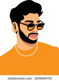 Boy Vector Fashion Icon Illustration. 