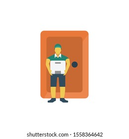 boy vector flat colour icon 