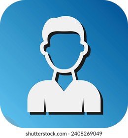 Boy Vector Glyph Gradient Background Icon For Personal And Commercial Use.
