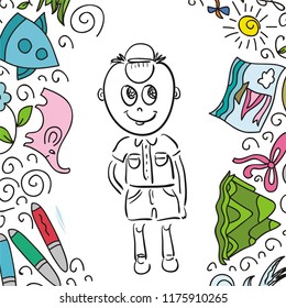 Boy. Vector illustration