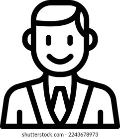 ilustración boy Vector en un fondo transparente. Símbolos de calidad superior. Iconos vectoriales de línea delgada para el diseño de conceptos y gráficos. 
