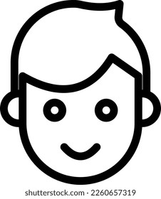 ilustración boy Vector en un fondo transparente. Símbolos de calidad superior. Iconos vectoriales de línea delgada para el diseño de conceptos y gráficos. 
