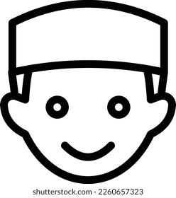 boy Vector illustration on a transparent background. Premium quality symmbols. Thin line vector icons for concept and graphic design. 
