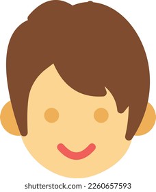 ilustración boy Vector en un fondo transparente. Símbolos de calidad superior. Iconos vectoriales de color de línea para el concepto y el diseño gráfico.