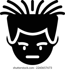 boy Vector illustration on a transparent background. Premium quality symmbols. Glyphs vector icons for concept and graphic design. 
