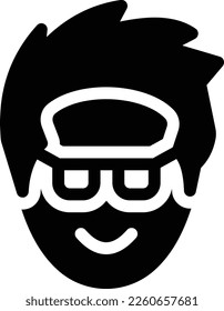 boy Vector illustration on a transparent background. Premium quality symmbols. Glyphs vector icons for concept and graphic design. 
