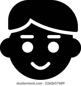 boy  Vector illustration on a transparent background. Premium quality symmbols. Glyphs vector icons for concept and graphic design. 
