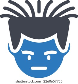 ilustración boy Vector en un fondo transparente. Símbolos de calidad superior. Iconos vectoriales de glifos para diseño de conceptos y gráficos. 
