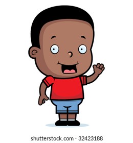 Boy Waving