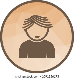 Boy with Wavy Hair