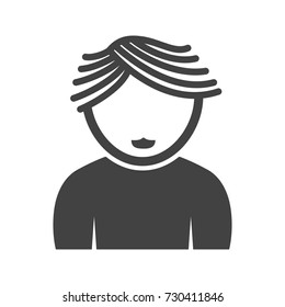 Boy with Wavy Hair