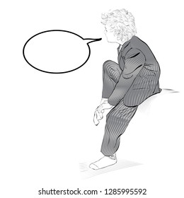 Boy wearing socks. School boy dressing. Illustration of Boy Dressing