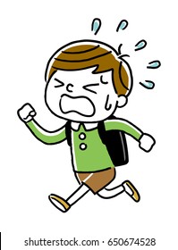 boy who is late
