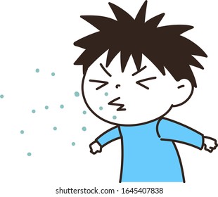 a boy who is the source of infection