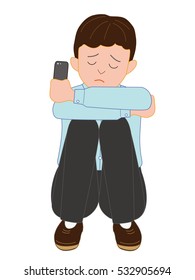 The boy who is in trouble in response to a mischievous email in a net.