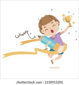 boy writing code or kids coding