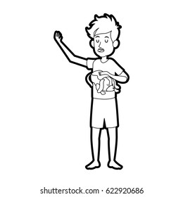 boy yawning icon image 