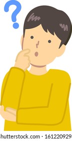 A boy in yellow clothes I do not know