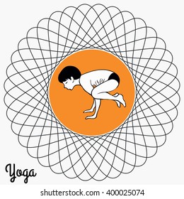 Boy in a yoga pose 6
