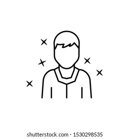 Boy young avatar icon. Element of people avatar icon