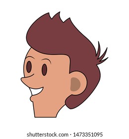 boy young child infancy, boy face cartoon vector illustration graphic design