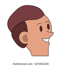boy young child infancy, boy face cartoon vector illustration graphic design