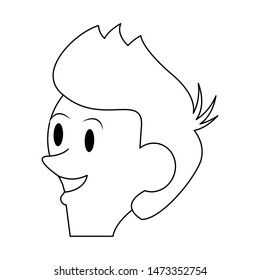 boy young child infancy, boy face cartoon vector illustration graphic design
