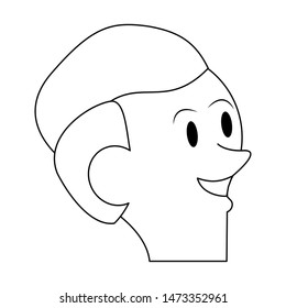 boy young child infancy, boy face cartoon vector illustration graphic design
