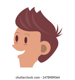 boy young child infancy, boy face cartoon vector illustration graphic design