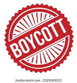 Boycott Rubber stamp design vector