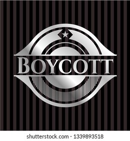 Boycott silvery badge