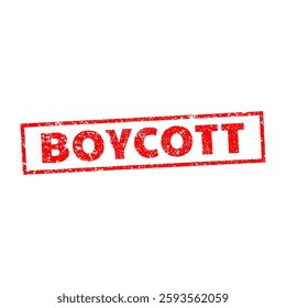 boycott text stamp vector illustration background
