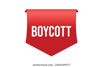 Boicot Vector diseño de cinta de Anuncio