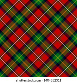 Boyd Modern Tartan. Diagonal cell, seamless pattern for fabric, kilts, skirts, plaids