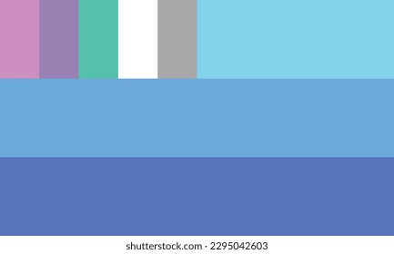 Bandera del Orgullo Boyflux (Alternate #2). El boyflux, el manflux o el guyflux es un subconjunto del flujo de género en el que uno siente intensidades fluctuantes de la masculinidad.