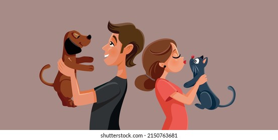 
Boyfriend Holding his Dog