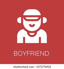  Boyfriend icon. Editable  Boyfriend icon for web or mobile.