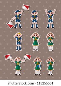 Boy/girl Scout Stickers