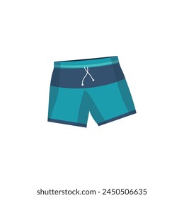 Boyish swimming trunks on white background