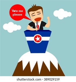 boys cartoon character - campaign for election 